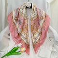 Ladies' Luxury 90CM Mulberry Silk Square Scarf, Fashionable Scarf, Headscarf, Headband, Satin Shawl Bandana, Waist Belt
