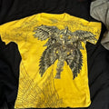 Hot selling new men's summer skull angel wing print comfortable and breathable round neck T-shirt outdoor street versatile top