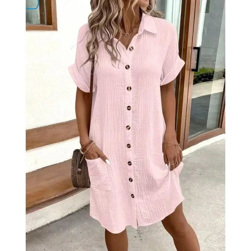 Summer Dress for Women Clothing Casual Dresses Elegant Streetwear Harajuku Fashion Clothes Solid