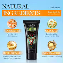 SADOER Protect Fading Color Tattoo Sunscreen Tattoo Aftercare Cream Prevent Sun Damage UV Protection Sun Cream for Men and Women