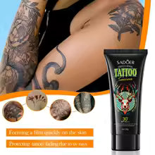 SADOER Protect Fading Color Tattoo Sunscreen Tattoo Aftercare Cream Prevent Sun Damage UV Protection Sun Cream for Men and Women