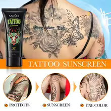 SADOER Protect Fading Color Tattoo Sunscreen Tattoo Aftercare Cream Prevent Sun Damage UV Protection Sun Cream for Men and Women