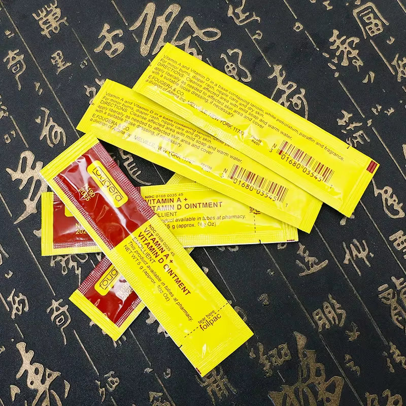 100Pcs Tattoo Aftercare Cream Fougera Vitamin Ointment Tattoo Care Supplies Recovery Cream Vitamin A&D Tattoo Repairing